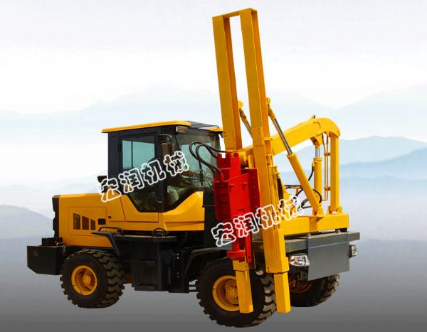 宏潤(rùn)機(jī)械護(hù)欄打樁機(jī)使用說(shuō)明？