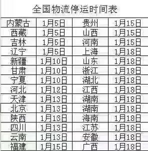 全國物流停運(yùn)時間？濟(jì)寧宏潤