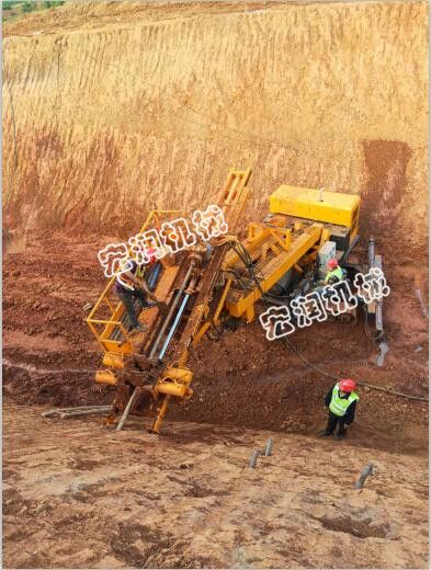 邊坡支護錨固鉆機的應用過程