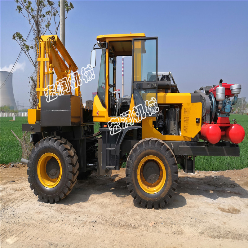 宏潤機(jī)械教您護(hù)欄打樁機(jī)的正確使用方法