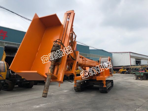 宏潤機(jī)械研發(fā)一臺新型履帶式深基坑錨固鉆機(jī)