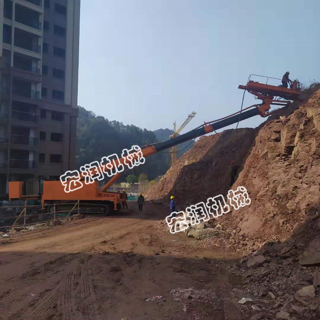 廣州地區(qū) 錨桿基坑支護(hù)鉆機(jī)客戶施工中